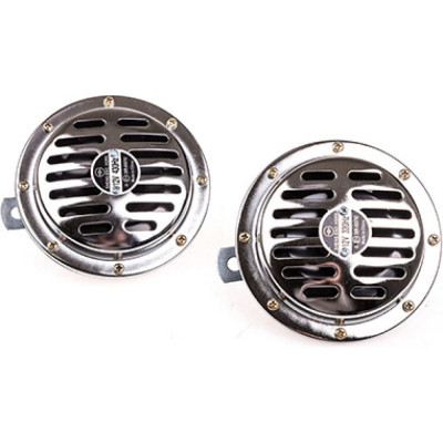 SKYWAY Сигнал звуковой дисковый 001 SUPER HORN d=125 мм 12V 105dB металл 2 шт S07601001