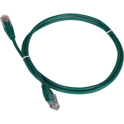 TWT Патч-корд RJ45-RJ45, 4 пары, UTP, категория 5е, 5 м, зеленый, 45-45-5.0-GN