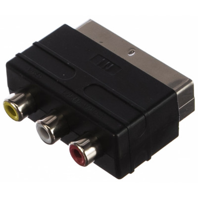 PERFEO Переходник SCART 21 pin вилка IN - 3xRCA розетка видео и стерео-аудио A7007 30005007