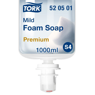 TORK Картридж с жидким мылом-пеной одноразовый мягкое 6 уп по 1 л 520501 601673
