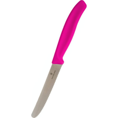 Victorinox Нож для томатов и сосисок , лезвие 11 см волнистое, розовый, 6.7836.L115