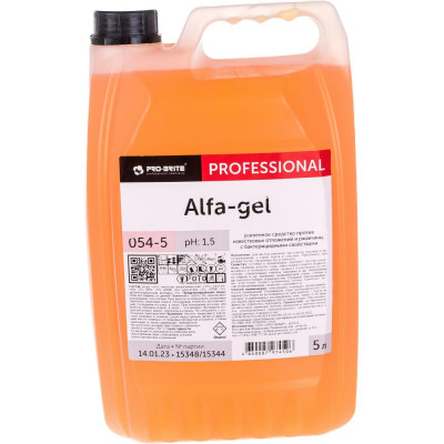 PRO-BRITE Средство для уборки санитарных помещений 5л ALFA-GEL кислотное концентрат гель 054-5 605297