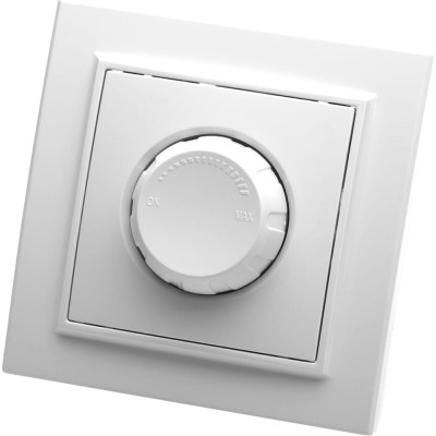 STEKKER Выключатель диммируемый, 220V, 600W, серия Эрна, белый, PSW10-9006-01 39046