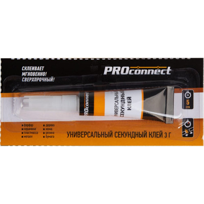 PROCONNECT Универсальный секундный клей на мульти карте, 3 г 61-0900