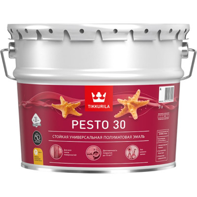 Стойкая алкидная универсальная эмаль Tikkurila PESTO 30 700001172