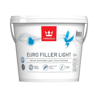 Tikkurila Шпатлевка легкая EURO FILLER LIGHT KTA 0,9л 700009481