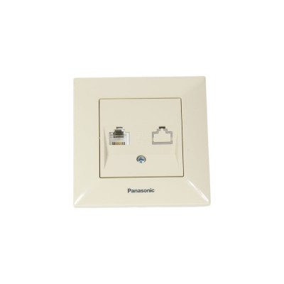 Panasonic Розетка TF крем Arkedia 54743 WMTC0402-2BG-RES