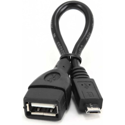 Cablexpert Кабель-переходник USB 2.0 OTG USBAF/MicroBM 0.15м пакет A-OTG-AFBM-001