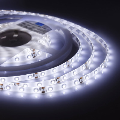 Apeyron Комплект светодиодной ленты 12В, 4,8Вт/м, smd3528, 60 д/мхолодный белый 10-131