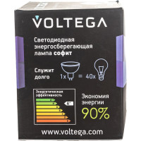 Светодиодная лампа VOLTEGA Софит GU10 2800К 10W Керамика 7072