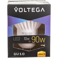 Светодиодная лампа VOLTEGA Софит GU10 2800К 10W Керамика 7072