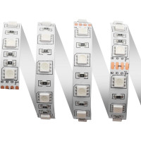 Светодиодная лента Apeyron 24В, 14,4Вт/м, smd5050, 60д/м, IP20, подложка 10мм, 5м, RGB 00-310