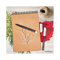 Маркер перманентный Munhwa белый, пулевидный, 1,0мм, 1 шт. WPM-05