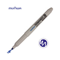 Маркер перманентный Munhwa синий, пулевидный, 1,5мм, 1 шт. FPM-02
