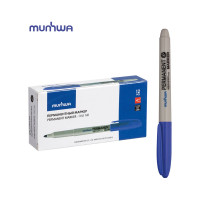 Маркер перманентный Munhwa синий, пулевидный, 1,5мм, 1 шт. FPM-02