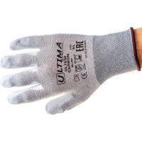 Нейлоновые перчатки с карбоновой нитью и полиуретановым покрытием ULTIMA CARBON ULT630/L