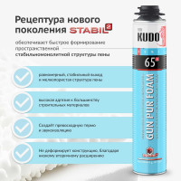 Пена монтажная KUDO полиуретановая профессиональная всесезонная HOME 65 1000 мл KUPHP10U65