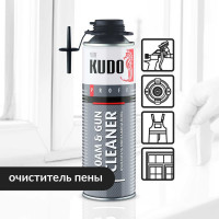 Очиститель монтажной пены KUDO FOAM&GUN CLEANER 650 мл KUPP06C