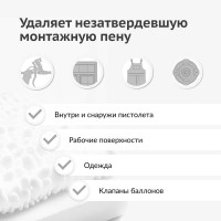 Очиститель монтажной пены KUDO FOAM&GUN CLEANER 650 мл KUPP06C