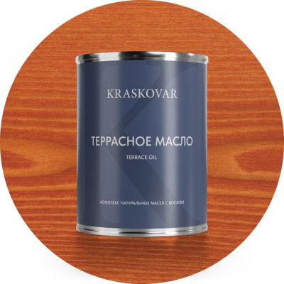 Масло террасное Kraskovar Махагон 0,75л 1126