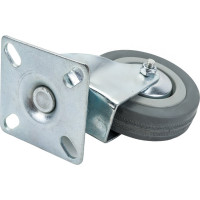 Колесо серая мягкая резина поворотное FCG93 75 мм MFK-TORG 5053075М