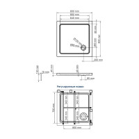 Душевой поддон WasserKraft Ампер (Amper) 29T02