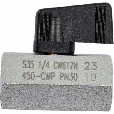 Шаровой кран RUB 1/4 DN8 PN30, ВР-ВР, серия NAPOLI S.35, флажок S35BF0