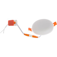 Встраиваемый светильник Ecola LED downlight Круглый безрамочный даунлайт с драйвером 9W 220V 4200K 90x30 DFRV90ELC
