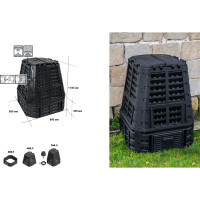 Компостер Gardeck 740 л KOMPOST740CZARU008