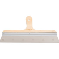 Фасадный шпатель DEKOR HASSAN нержавеющая сталь, 400 мм, деревянная ручка 148