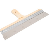 Фасадный шпатель DEKOR HASSAN нержавеющая сталь, 400 мм, деревянная ручка 148