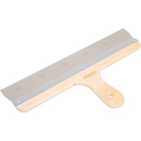 Фасадный шпатель DEKOR HASSAN нержавеющая сталь, 400 мм, деревянная ручка 148