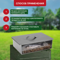 Одноуровневая коптильня СОКОЛ Гурман-1 в гофрокартонной коробке 62-0010