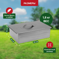 Одноуровневая коптильня СОКОЛ Гурман-1 в гофрокартонной коробке 62-0010