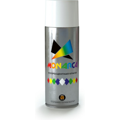 Аэрозольная краска MONARCA флуоресцентная Белый 41010