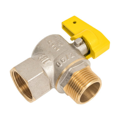 Шаровой угловой кран для газа СТМ ГАЗ 3/4", г/ш, бабочка CGLFMB34