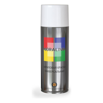 Аэрозольная краска CORALINO RAL9003 520 мл, 200 г, Белый Матовый С19503