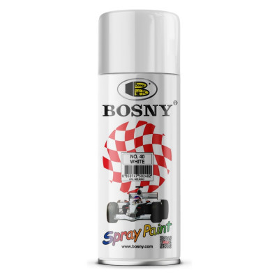 Универсальная краска Bosny белый глянцевый RAL9003 40