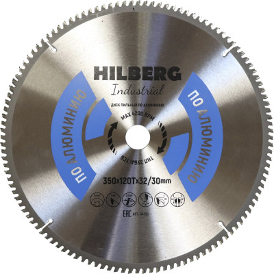 Диск пильный Hilberg Industrial Алюминий 350x32/30x120Т HA350