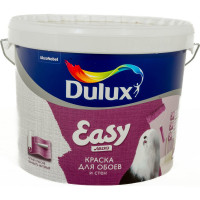 Краска для всех типов обоев DULUX EASY водно-дисперсионная, матовая, база BW, 9 л 5733522