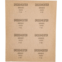 Бумага шлифовальная водонепроницаемая (10 шт, зерно 100) GROSSMEISTER 011002100