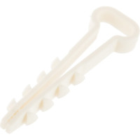 Дюбель-хомут для крепления прямоугольного кабеля КРЕП-КОМП цвет-белый 10х5 100шт дх105