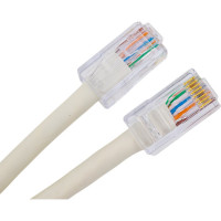 Патч-корд PANDUIT UTPCH1MY TX5e UTP, Cat.5e, с модульными разъёмами PAN-PLUG на обоих концах, 24 AWG, 1м, белый 30278