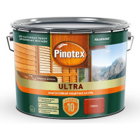 Влагостойкая защитная лазурь для древесины PINOTEX ULTRA NW (рябина; 9 л) 803407