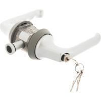 Замок с ручкой HOPPE HCS A113S London KEY/KEY F11 серебристая, без фальца, A=35-45mm, backset 60мм 65420