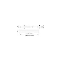 Лоток Alcadrain с гидрозатвором+механический сухой затвор APZ9-650M 00022300