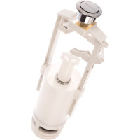 Арматура для бачка Alcadrain SA2000S сливная/наливная, нижнее подключение, кнопка хром 1 режим 1/2" CHROM 00022196