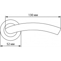Ручка DOORLOCK DL Loft A19R CP полированный хром, OEM, без штока и крепления 73230
