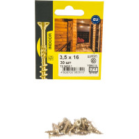 Конструкционный шуруп ЕВРОПАРТНЕР для дерева с фрезой потай ж/п Torx 15, 3.5х16 30шт T2 0635 1