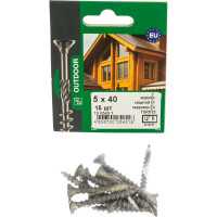 Усиленный саморез ЕВРОПАРТНЕР с антикоррозионным покрытием 5.0х40 TX-25, 15 шт 15 0545 1